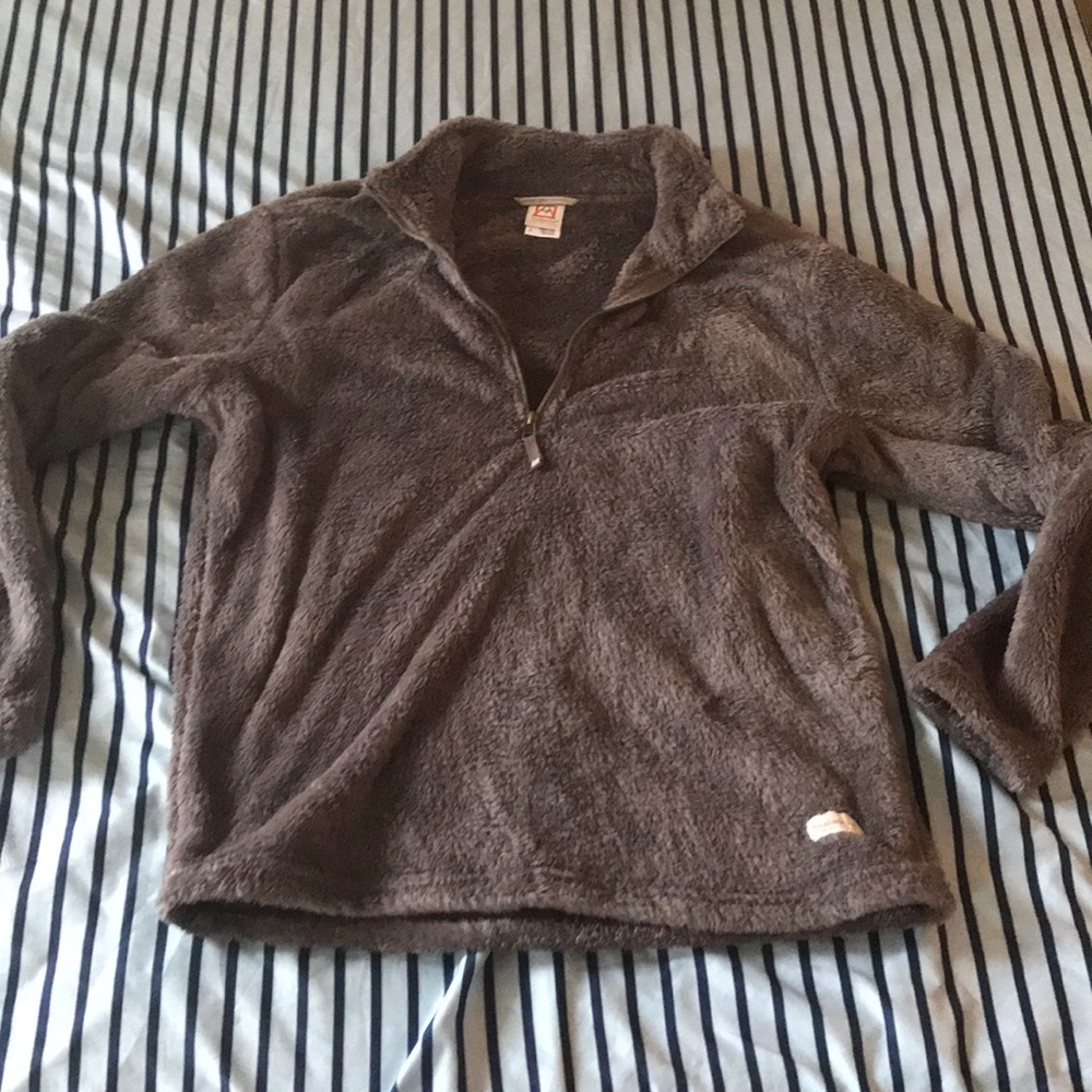 Fur Quarter Zip Sweater. jacket